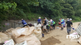  코바, 청주 수해지역 찾아 복구의 땀 흘려 