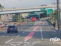  순천경찰서, 컬러 노면표시 설치로 도로 위 색을 입히다 