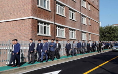  정찬민 용인시장, 마북초~구성중·고 통학로 현장점검 