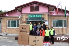  LG전자 노조 구미지부, 지역 마을회관에 가전제품 전달 