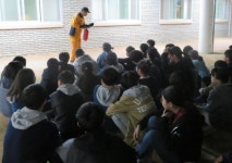  안동 웅부중학교, 야간 화재 대피훈련 실시 