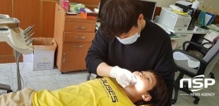  청도풍각초등학교, 구강보건교육 및 불소도포 