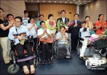  광주 장애인 활동가 140명, 윤난실 광주 광산구청장 예비후보 지지선언 