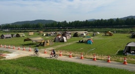 아산 곡교천 야영장, 지난달 27 개장 