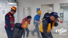  코레일 포항역, 흥해119안전센터와 무각본 합동 소방훈련 