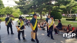  대구 중부서 서문지구대, 자율방범대와 범죄예방 합동 캠페인 