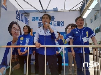 더민주 김현권·표창원 의원, 경북 의성서 임미애 후보 지원유세 나서