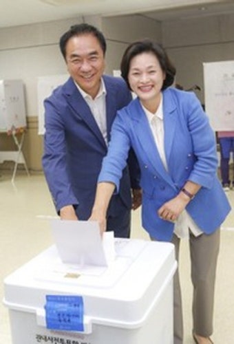 [6.13선거] 정장선 평택시장 후보, 사전투표 참여