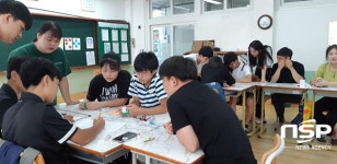  울릉서중, 국가 우수 장학생 재능 봉사 캠프로 더위 떨치기 