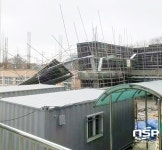 수원 숙지중 공사장 철골구조물 붕괴…“작년에도” 