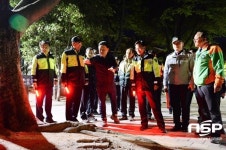  광주 광산구 김삼호 구청장, 민·관합동 야간 방범순찰 