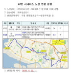  안산시, 22번 시내버스···반월역 연장 운행 