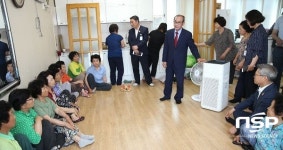  이승율 청도군수, 폭염대비 무더위쉼터 현장 방문 