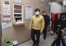 임병택 시흥시장, 선별진료소 방문…방역 철저 ‘강조’