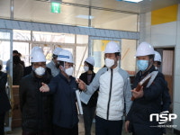 이강덕 포항시장, 영암도서관 리모델링 현장 방문