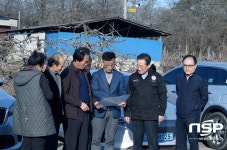 최기문 영천시장, 대창면 지방도 909호선 보수 현장 방문