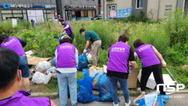 ‘순천 라일락’ 봉사단, 도사동 환경정비 자원봉사활동