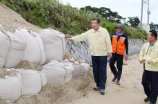 김동일 보령시장, 집중호우 피해현장 점검