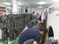 순천지역자활센터, 구례 수해복구 현장 군장병 세탁 지원