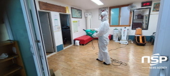 광양 마로클린협동조합, 옥룡면 경로당 26개소 방역 실시