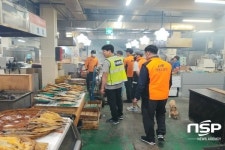 고흥소방서, 전통시장 전문 의용소방대 순찰활동 실시