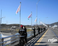 순천시, 순천국유림관리소와 합동 산불조심 깃발 설치