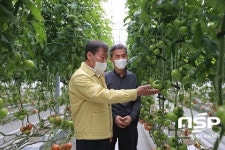 전춘성 진안군수, 시설채소 농장 방문...애로사항 청취