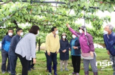 경주시농업기술센터, ‘미온수 살포 프로그램’ 시범 평가회 개최