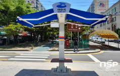 여수시, 온도·풍속 따라 자동 개폐···스마트 그늘막 ‘설치’