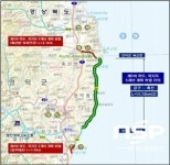 영덕군, 해안도로(강구~축산) 개량사업 건설계획 확정