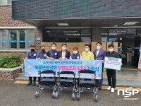 광양 옥룡면청년회, 보행보조차 30대 기증