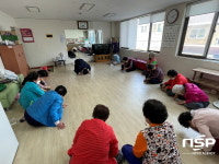 광양 중마동, 3차 백신접종 어르신들에게 경로당 문 활짝