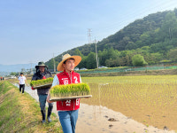 김진태 강원지사 후보, 춘천 농가 일손돕기 봉사활동...농정분야 7대공약 발표