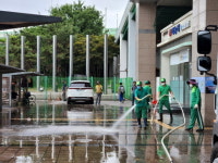 수원시, 노숙인 보호 위해 수원역 광장 합동 정비