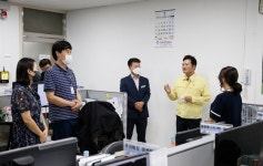 김태우 서울시 강서구청장, 등촌 2동 등 동주민센터 찾아 직원들 격려