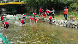 삼척시, 환선 계곡 ‘맨손 송어잡이’ 체험행사 개최
