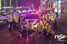 광양경찰 중마지구대, 야간 순찰 및 선도·홍보 활동 전개