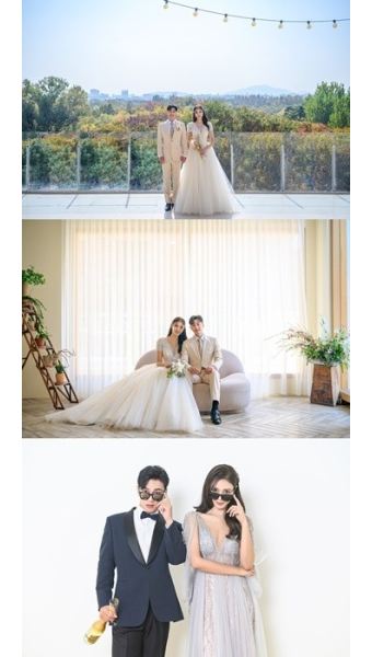 윤석현정인영, 웨딩화보 공개...지난 8일 결혼