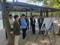 황미상 용인시의원, 처인구 둔전체육공원 찾아 현장 실사