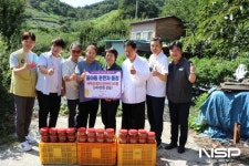 광양시 중마동 윤은자 통장, 사랑나눔복지재단에 식품 240만원 상당 기탁