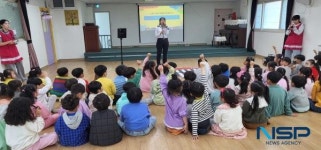포항북부서, 유치원 대상 찾아가는 교통안전교육 실시