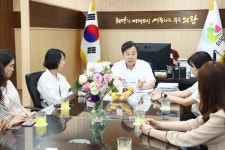 김성제 의왕시장, 내손중·고등학교 설립 학부모 간담회