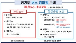 오산시, 경기도 시내버스 파업 대비 비상수송대책 추진