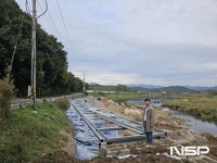 유이수 완주군의원, 소양천 자전거 도로 조성 현장 찾아