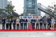 광양시, 중동 진아리채 2차 아파트 앞 보도육교 개통