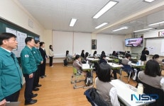 경북교육청, 이주호 부총리와 함께 산불 피해 입은 의성여자고등학교 방문