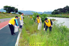 화순군, 1사 1하천 수생식물 식재 및 정화활동