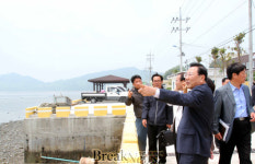 영광군수, 현안사업장 점검 및 낙월면민과의 대화