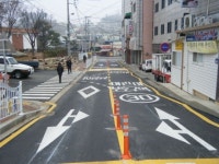 김천초교 앞 도시계획도로 확장 준공