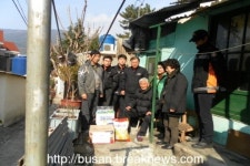 부산 동래소방서 수안119안전센터 따뜻한 명절 보내기봉사활동